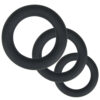 Loving Joy Thick Silicone Cock Rings 3 Pack Grey - Image 3