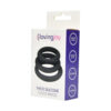 Loving Joy Thick Silicone Cock Rings 3 Pack Grey - Image 6