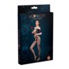 Moonlight Criss-Cross Cut-Out Crotchless Floral Bodystocking Black One Size - Image 4