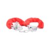 Bound to Play. Heavy Duty Furry Handcuffs Red - Image 4
