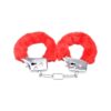 Bound to Play. Heavy Duty Furry Handcuffs Red - Image 5