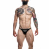 C4M Brazilian Brief Black Leatherette Large - Image 4