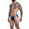 C4M Desire Jockstrap Blue Leatherette Small - Image 4