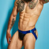 C4M Desire Jockstrap Blue Leatherette Small - Image 6