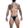 C4M Rugby Jockstrap Electric Blue Small - Image 4