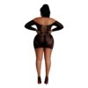 Moonlight Off the Shoulder Black Mini Dress Plus Size - Image 3