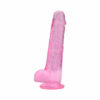 Loving Joy 8 Inch Dildo with Balls Pink