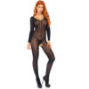 Leg Avenue Sheer Long Sleeves Bodystocking - Image 4