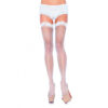 Leg Avenue Fishnet Stockings with Lace Top - Image 3