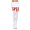 Leg Avenue Nylon Thigh Highs with Bow - Image 3