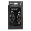 Bound to Please Squeezer Teaser Clover Nipple Clamps with Chain - Image 4