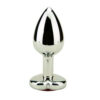 Precious Metals Heart Shaped Butt Plug-Silver - Image 6
