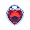 Precious Metals Heart Shaped Butt Plug-Silver - Image 3