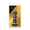 Jet Black Jack Large Ribbed Butt Plug 7 inches - Image 3