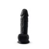 SilexD 8.5 inch Realistic Silicone Dual Density Girthy Dildo with Suction Cup with Balls Black - Image 4