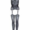 Leg Avenue Lace Suspender Bodystocking One Size - Image 5