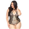Leg Avenue Plus Size Net and Lace Crotchless Body - Image 4